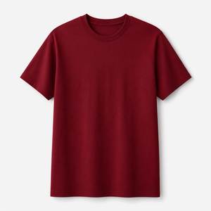 Men's Short Sleeve Cotton <b>Bamboo</b> Fiber T-Shirt O-Neck Regular Fit Casual Jersey Knitted Front Silk <b>Screen</b> Anti-Pilling - Product Image 1