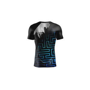 Custom Print Bulk Wholesale Youth <b>Compression</b> <b>Shirts</b> <b>Men</b> Gym Sports Athletic Slim Fit Short Sleeve <b>Compression</b> <b>Shirts</b> Rash Guard - Product Image 4