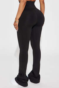 Wholesale Custom High Waisted Sports <b>Workout</b> Yoga Pants <b>Leggings</b> for Women Soft Polyester Gym Fitness <b>Leggings</b> <b>With</b> <b>Pocket</b> - Product Image 3
