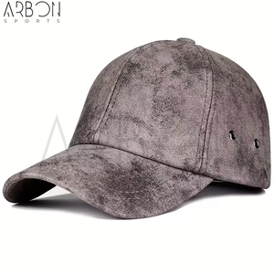 OEM ODM Service Customized Made Newest Trendy For Daily Wear Wholesale Supply Plain <b>Blank</b> Durable Easy To Wear Leather <b>Caps</b> - Product Image 5