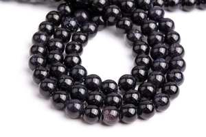 Cuentas sueltas de piedras preciosas de Goldstone azul cielo nocturno para hacer joyas, pulseras, collares, manualidades DIY. - Product Image 4