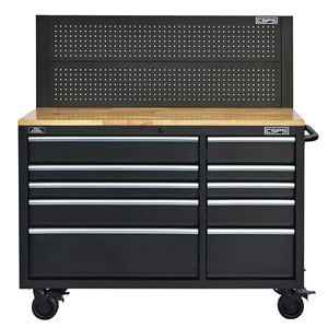 Gabinete de Herramientas CSPS Resistente de 132 cm con 10 Cajones, Acero con Recubrimiento en Polvo Negro, para Mecánicos, Taller, Garaje, Almacén - Product Image 6