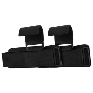 Crochets de musculation robustes en néoprène, couleur noire, antidérapants, protection avancée pour la sécurité en salle de sport - Product Image 3