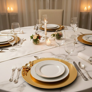 Elegante Bandeja Redonda Multiusos de Latón para Servir |   Plato Decorativo Premium para Puja, Mesa de Comedor, Aperitivos y Decoración Tradicional del Hogar - Product Image 2