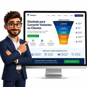 Diseño de Sitio Web para el Funnel de Ventas de Empresas con Captura de Leads, Conversión Clara y Crecimiento Online, Preparado para IA, Global - Product Image 1