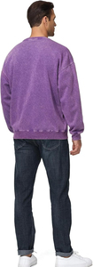 Sweat-shirt épais en coton pour homme, imprimé numérique, délavé à l'acide, style décontracté, vintage, streetwear, coupe oversize - Product Image 5