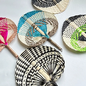 Abanico de mano colorido de verano, estilo asiático, de bambú, precio económico, abanicos de mano. - Product Image 6