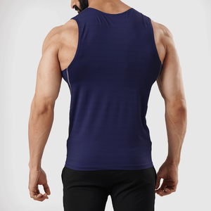 Débardeur de sport pour homme 190 g/m² avec logo personnalisé, col rond, sans manches, couleur unie, pour la gym - Product Image 4