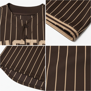Camiseta de Béisbol Personalizada para Hombre, Logotipo Bordado, Diseño de Franjas Sublimadas, Ropa Deportiva Estampada, Camisetas de Béisbol Personalizables Baratas - Product Image 6