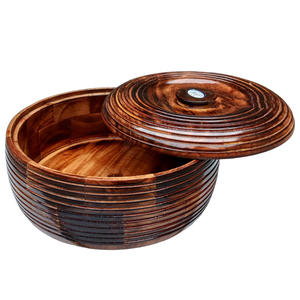 High Quality Handmade Wooden Pot Durable Natural <b>Lid</b> Economically Priced Eco-Friendly Custom Logo Direct Supplier for <b>Serving</b> - Product Image 2