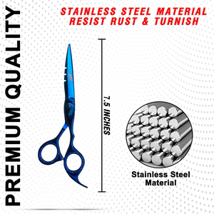 Professional Best Stainless Steel Blade Hair Beauty Cutting Thinning Scissors <b>Set</b> Blunt Tip Steel <b>Barber</b> Scissors Kit High - Product Image 4