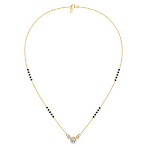 Collier traditionnel culturel avec perles noires et motif floral en diamant central - Product Image 3