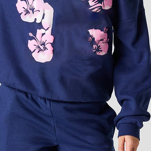 Sudadera de Forro Polar para Mujer, Estilo Universitario Griego, con Hombros Caídos, Oversize, con Logo Frontal, Cómoda, para Invierno, OEM - Product Image 4