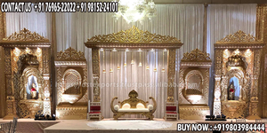 Mughal Theme <b>Wedding</b> Golden Stage Decor Golden FRP <b>Frame</b> Decoration for <b>Wedding</b> Stage Bollywood Theme Stage for Asian <b>Wedding</b> UK - Product Image 3