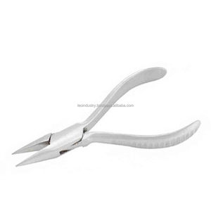 PINCE À NEZ À CHAÎNE D'HORLOGE POIGNÉE À RAINURE 115MM Pince À NEZ À Chaîne Courbée Pince À Bijoux - Product Image 2