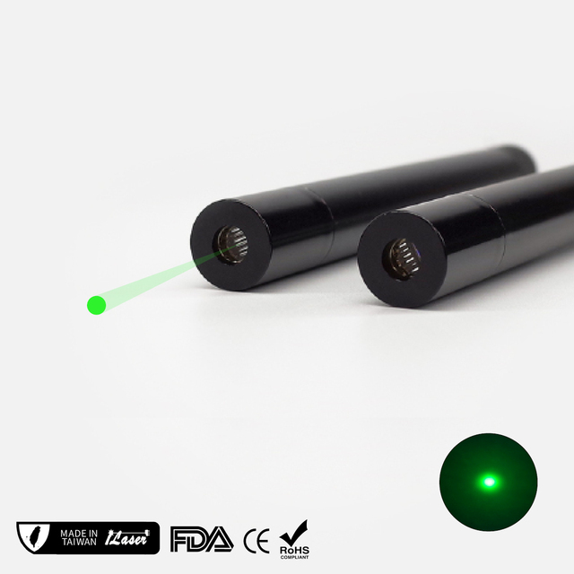 Compact Laser Diode Tube for Hand Tools Class3R Anti-shock Heat Resistant 520nm Green Dot Laser