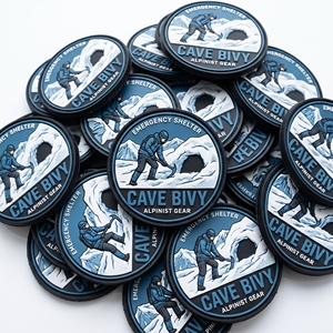 Écussons en caoutchouc en gros, badges ronds en PVC pour casques de montagne et vêtements d'extérieur, fournisseur en gros - Product Image 6