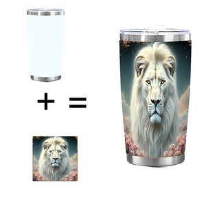Stainless Steel Tumbler 20oz Double Wall <b>Insulated</b> Travel <b>Mug</b> Outdoor Camping Cold Drink Container - Product Image 1