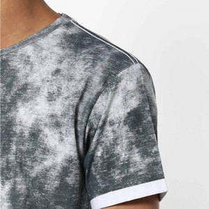 Camiseta Oversize para Hombre con Lavado Ácido, Algodón Pesado, Estilo Urbano Casual, Camiseta Vintage con Lavado para Hombre - Product Image 5