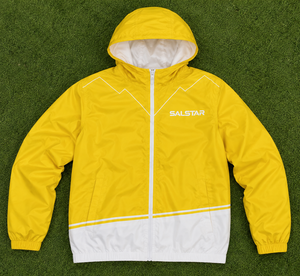Conjunto de Chaqueta Deportiva Personalizada para Hombre en Amarillo y Blanco, Ligera, con Capucha, para Correr, Entrenamiento, Sublimación, OEM - Product Image 6