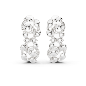 Pendientes de Aro Bali Clásicos de Plata de Ley 925, Joyería Minimalista de Lujo para el Día a Día para Mujer - Product Image 1