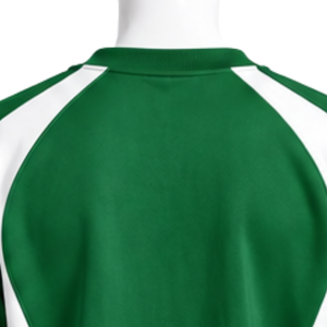 Green Panel Crew Neck <b>Sweatshirt</b> <b>Men</b> Long Sleeve Contrast <b>White</b> Stripe Athletic Pullover Casual Training Sportswear Custom - Product Image 4