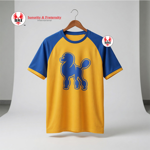 เสื้อยืดออกกำลังกายรอยัลบลู ซิกมา แกมมา โร |   ชุดกีฬาประสิทธิภาพสูง แห้งเร็ว กระชับรูปร่าง ยืดหยุ่นดี ดีไซน์สุดฮิต ควบคุมกลิ่นกาย - Product Image 2