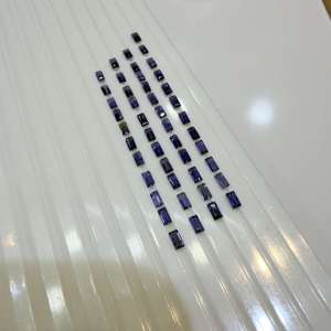 พลอยไอโอไลต์ธรรมชาติสีสโมคกี้ทรงบาแกตต์ ขนาด 2x4 มม. น้ำหนัก 38.15 กรัม จากรัฐราชสถาน สำหรับทำเครื่องประดับ - Product Image 5