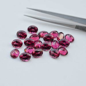 Piedra de Granate Natural de Malawi de 8x10mm, Corte Ovalado, Color Magenta Púrpura Rosado, Umbalita, Gema de Granate, de Proveedor Mayorista, para Pedidos al por Mayor - Product Image 2