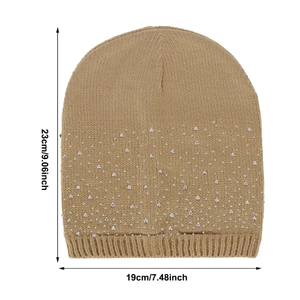 Bonnet pour le froid - Doux, confortable, de haute qualité, personnalisable, en spandex/polyester, nouveau style, bonnets en acrylique tricotés sur mesure - Product Image 3