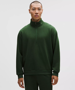 Wholesale Unisex Cotton Fleece Chest Half Zip up Hoodie Custom Printed OEM ODM Supplier Premium Hoodie - Product Image 1