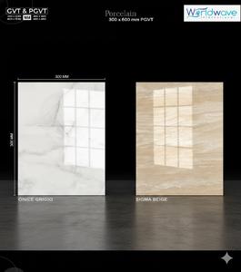 Azulejos de Pared de Cerámica y Porcelana 300x600mm Acabado Brillante Estilo Mármol GVT PGVT Calidad de Exportación - Product Image 3