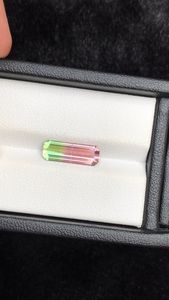 Tourmaline Verte Naturelle Pastèque, Pierre Précieuse en Pierre Brute, Coupe Octogonale, Taille Libre, Qualité Exceptionnelle, Grade Rare, Certifiée par un Certificat Tierce Partie, pour Bijoux - Product Image 2