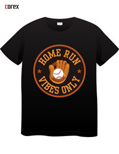 Camiseta de Béisbol Negra Formal Personalizada con Estampado Frontal, Tejida con Impresión Digital para Hombre y Mujer, de Secado Rápido y Antiencogimiento - Product Image 4