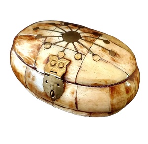 Cajas de almacenamiento de joyería personalizables con incrustaciones de hueso de cuerno de mediados de siglo únicas Vintage artesanales para regalos precios al por mayor - Product Image 1