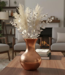Latest Design Copper color Wedding Events Decor Metal Flower <b>Vase</b> Custom Finished Metal Planter for Home And Hotel Use - Product Image 2