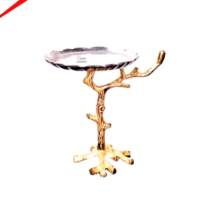 Nouveau support à gâteau de table en métal à 2 niveaux au design élégant pour la décoration de la maison et l'hôtellerie - Product Image 3