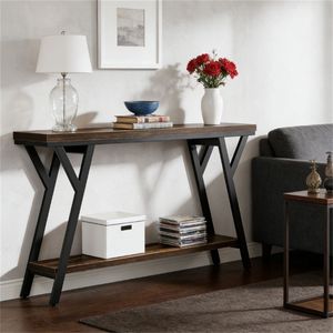 Consolle con ripiano portaoggetti per l'ingresso del divano o per l'uso in foyer - Product Image 6