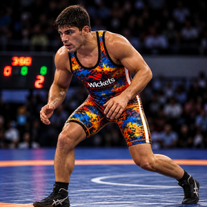 Custom multi color <b>Wrestling</b> <b>Singlet</b> <b>Men</b> Sublimation <b>Wrestling</b> Uniform Breathable 4 Way Stretch Team Wear OEM ODM Manufacturer - Product Image 4