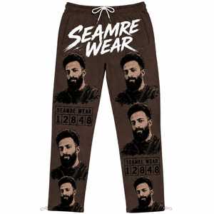 Seamre Wear Men's Cotton Sweatpants <b>Elastic</b> <b>Waist</b> Drawstring Casual Pants Digital Printed Full Length Joggers Autumn Style asali - Product Image 1
