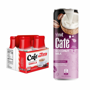 Bebida de Café Vietnamita, Sabor Original, Puro y Natural, Lata de Aluminio de 330 ml, 10 Brix, Sin Azúcar Añadido, Bajo en Calorías, VINUT para Venta al por Mayor - Product Image 1