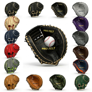 Gant de receveur de baseball 100 % haute qualité, fait sur mesure en cuir, pour l'entraînement, durable, pour jeunes et adultes, softball/baseball - Product Image 1