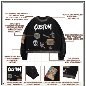 Custom Mens Oversized Contrast Collar <b>Long</b> <b>Sleeve</b> Vintage Soccer Jersey <b>Tshirt</b> V-neck Full Printing - Product Image 6