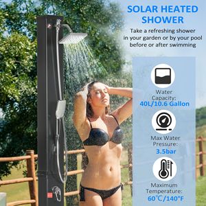 Doccia Solare da Esterno da 10,6 Galloni con Getto a Pioggia Rotante a 360°, Temperatura Regolabile, Doccetta Manuale e Doccia per Piedi 2 in 1 - Product Image 4