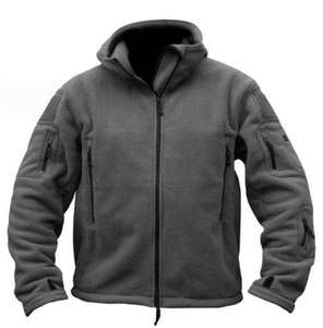 Custom Design <b>Men's</b> Fleece Zipper <b>Jackets</b> Tactical Sport <b>Warm</b> Fleece Hoodie Outdoor Windproof <b>Warm</b> Winter Coats - Product Image 4