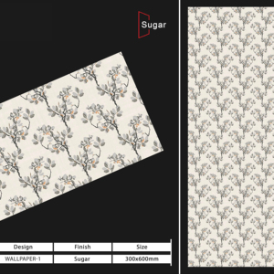 Carreaux muraux en céramique 300x600mm pour salle de bain et cuisine, finition brillante ou mate, surface sculptée effet sucre, design intérieur luxueux. - Product Image 1