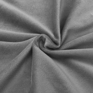 2 pezzi tende oscuranti in velluto grigio 37 "x 84" con anelli eleganti mantovane per l'arredamento della casa - Product Image 4
