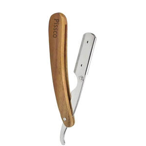Navaja de afeitar manual de filo recto con cuchilla intercambiable para barbería - Product Image 3