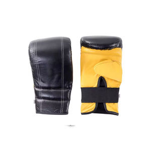 Gants de boxe lestés en cuir pour MMA, grappling, entraînement au sac de frappe, sparring, arts martiaux, anti-humidité, ajustables - Product Image 2