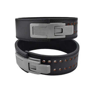 Cinturón de Levantamiento de Pesas Unisex de Alta Resistencia, Personalizado, de Cuero Vacuno con Forro de Gamuza, Cierre de Palanca, Antideslizante, Calidad Premium - Product Image 1